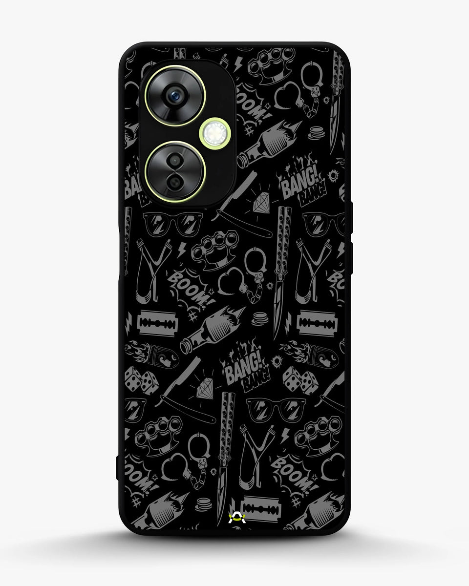 Creslia black art phone case - black art phone case oneplus nord ce3 lite