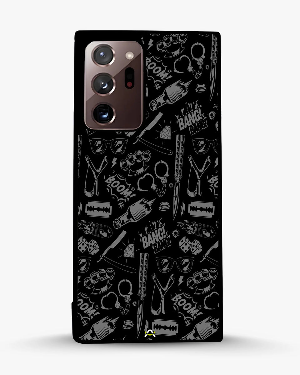 Creslia black art phone case - black art phone case samsung galaxy note 20 ultra
