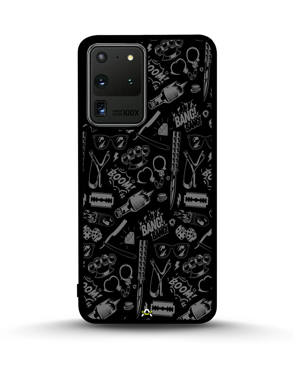 Creslia black art phone case - black art phone case samsung galaxy s20 ultra
