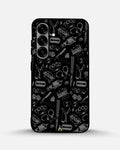 Creslia black art phone case - black art phone case samsung galaxy s25