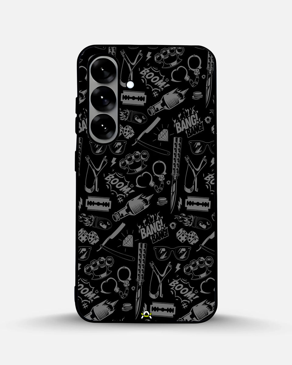 Creslia black art phone case - black art phone case samsung galaxy s25