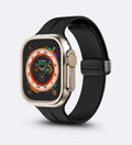 Silicone Magnetic Buckle Apple Watch Band – Black