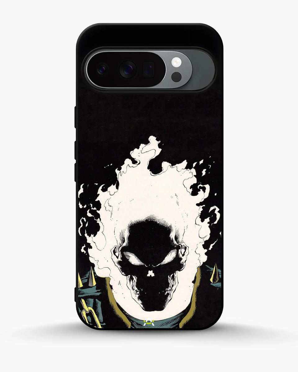 Creslia blazing comic skull phone case - blazing comic skull phone case google pixel 10 pro