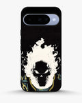 Creslia blazing comic skull phone case - blazing comic skull phone case google pixel 10