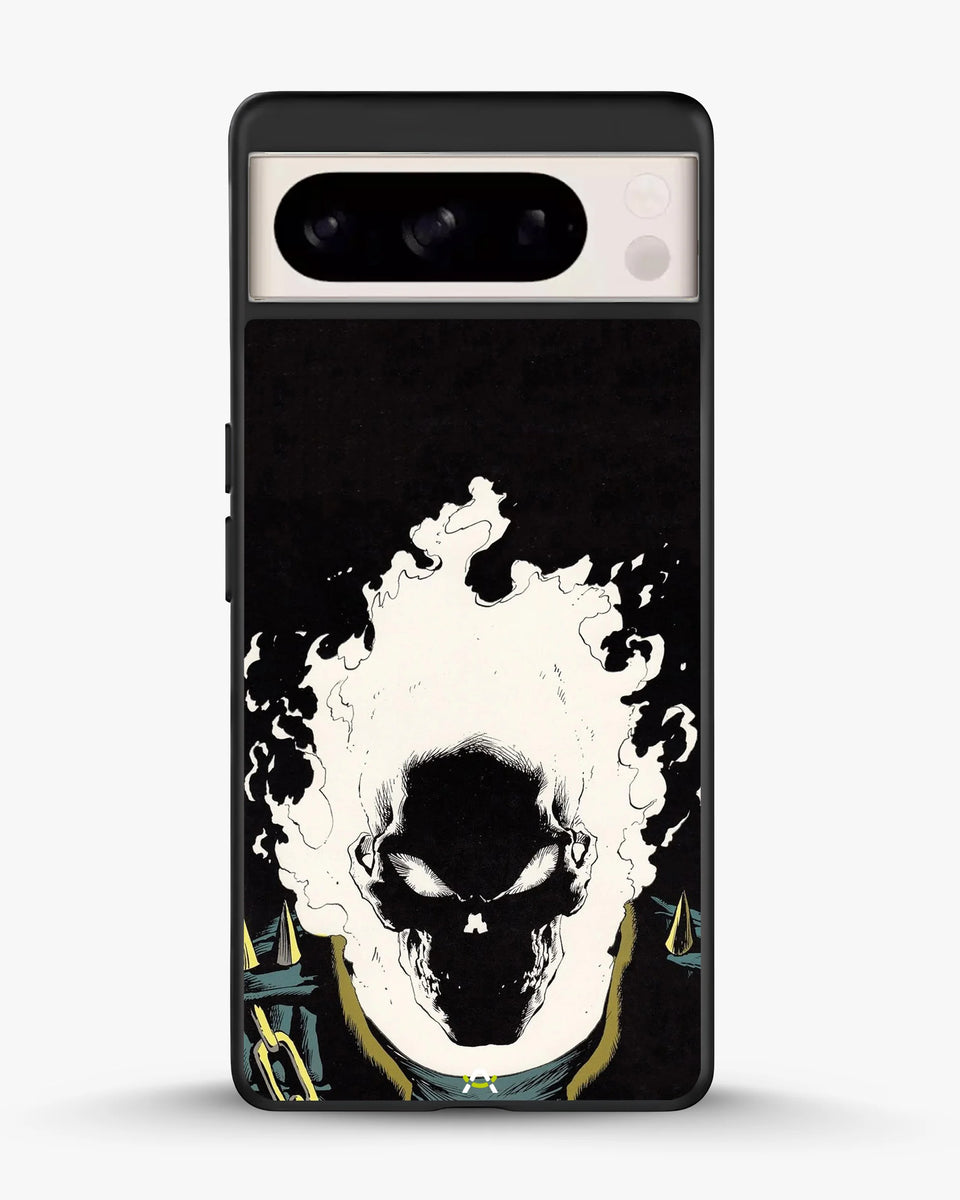 Creslia blazing comic skull phone case - blazing comic skull phone case google pixel 8 pro