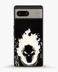 Creslia blazing comic skull phone case - blazing comic skull phone case google pixel 8a