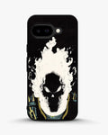 Creslia blazing comic skull phone case - blazing comic skull phone case google pixel 9a