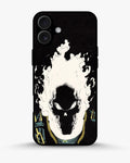 Creslia blazing comic skull phone case - blazing comic skull phone case iphone 16