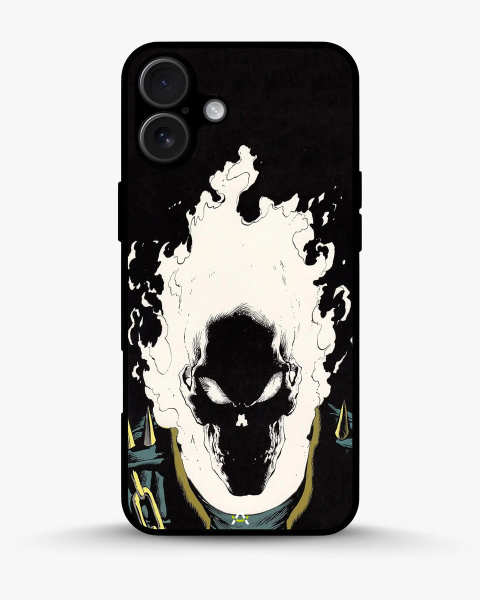 Creslia blazing comic skull phone case - blazing comic skull phone case iphone 17