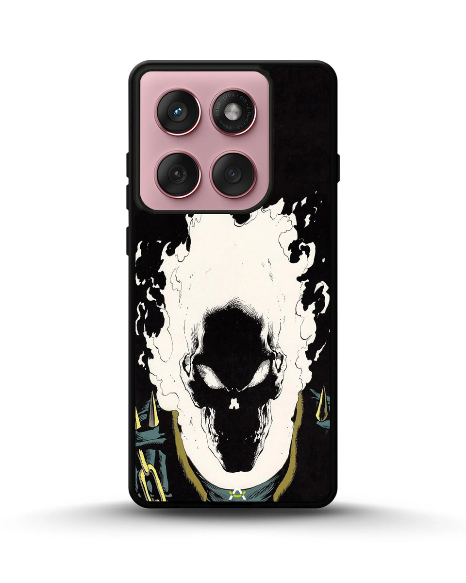 Creslia blazing comic skull phone case - blazing comic skull phone case motorola edge 2025