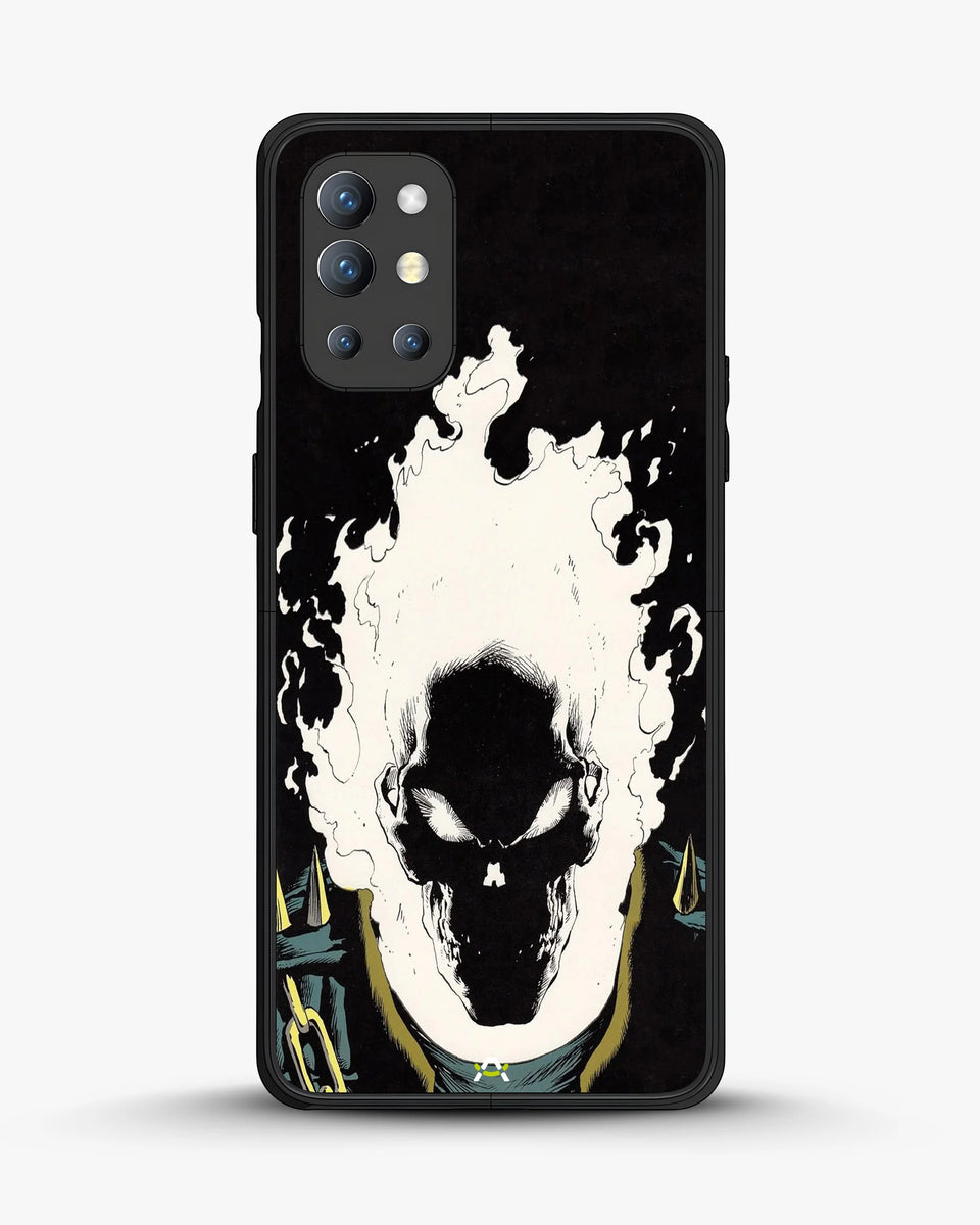 Creslia blazing comic skull phone case - blazing comic skull phone case oneplus 9r