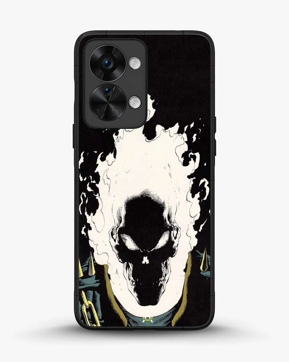 Creslia blazing comic skull phone case - blazing comic skull phone case oneplus nord 2t