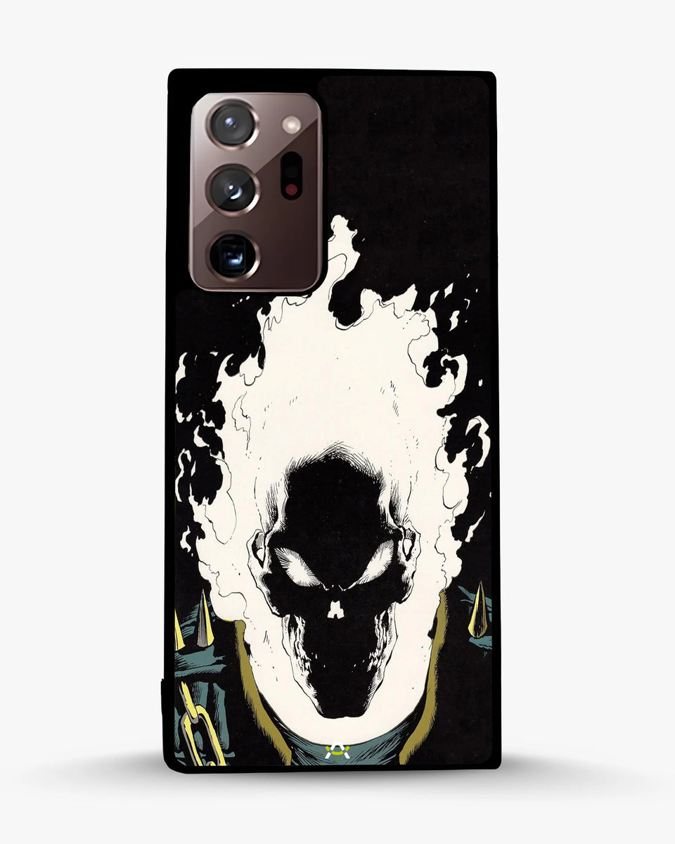 Creslia blazing comic skull phone case - blazing comic skull phone case samsung galaxy note 20 ultra