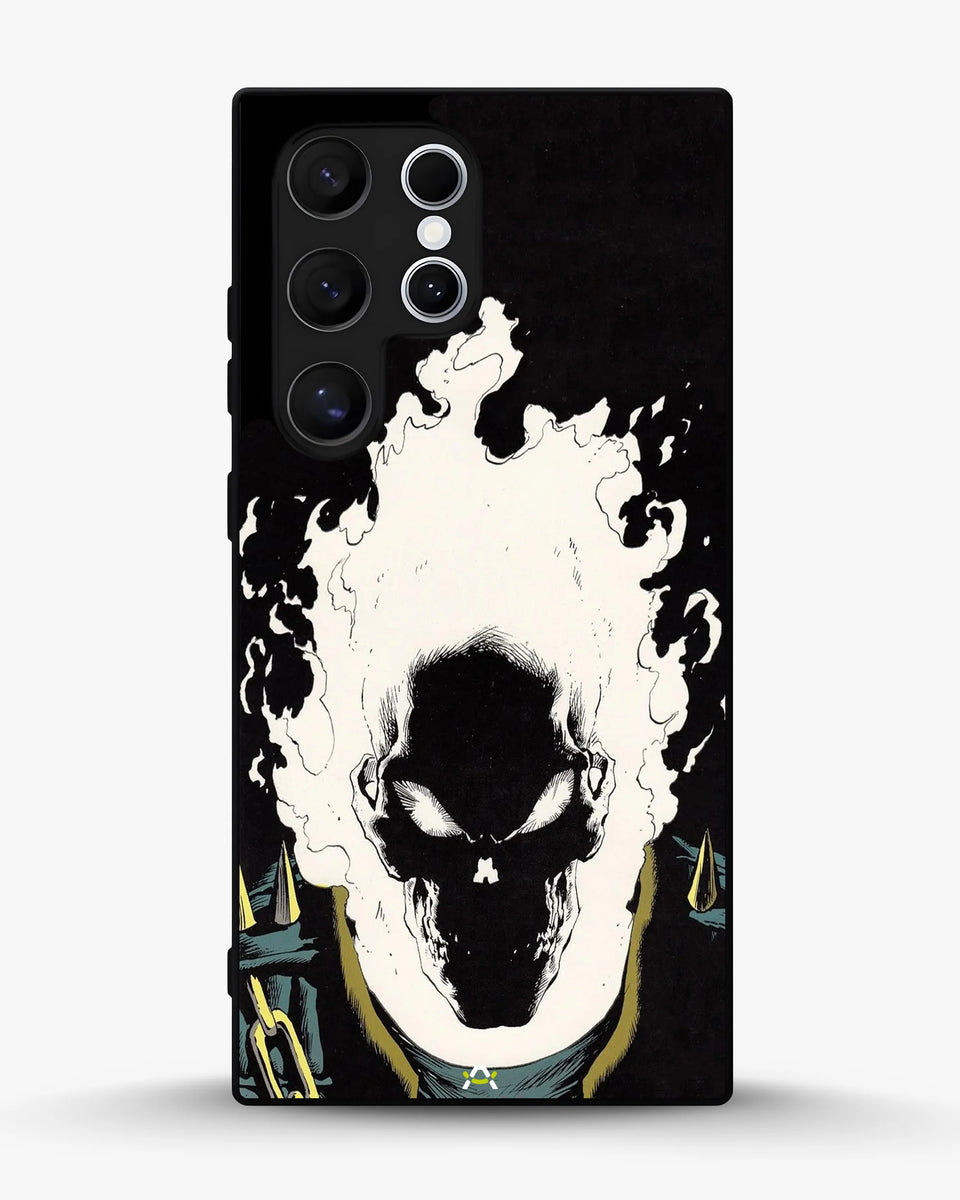 Creslia blazing comic skull phone case - blazing comic skull phone case samsung galaxy s22 ultra