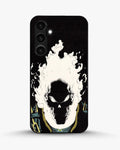 Creslia blazing comic skull phone case - blazing comic skull phone case samsung galaxy s23 fe