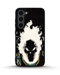 Creslia blazing comic skull phone case - blazing comic skull phone case samsung galaxy s23