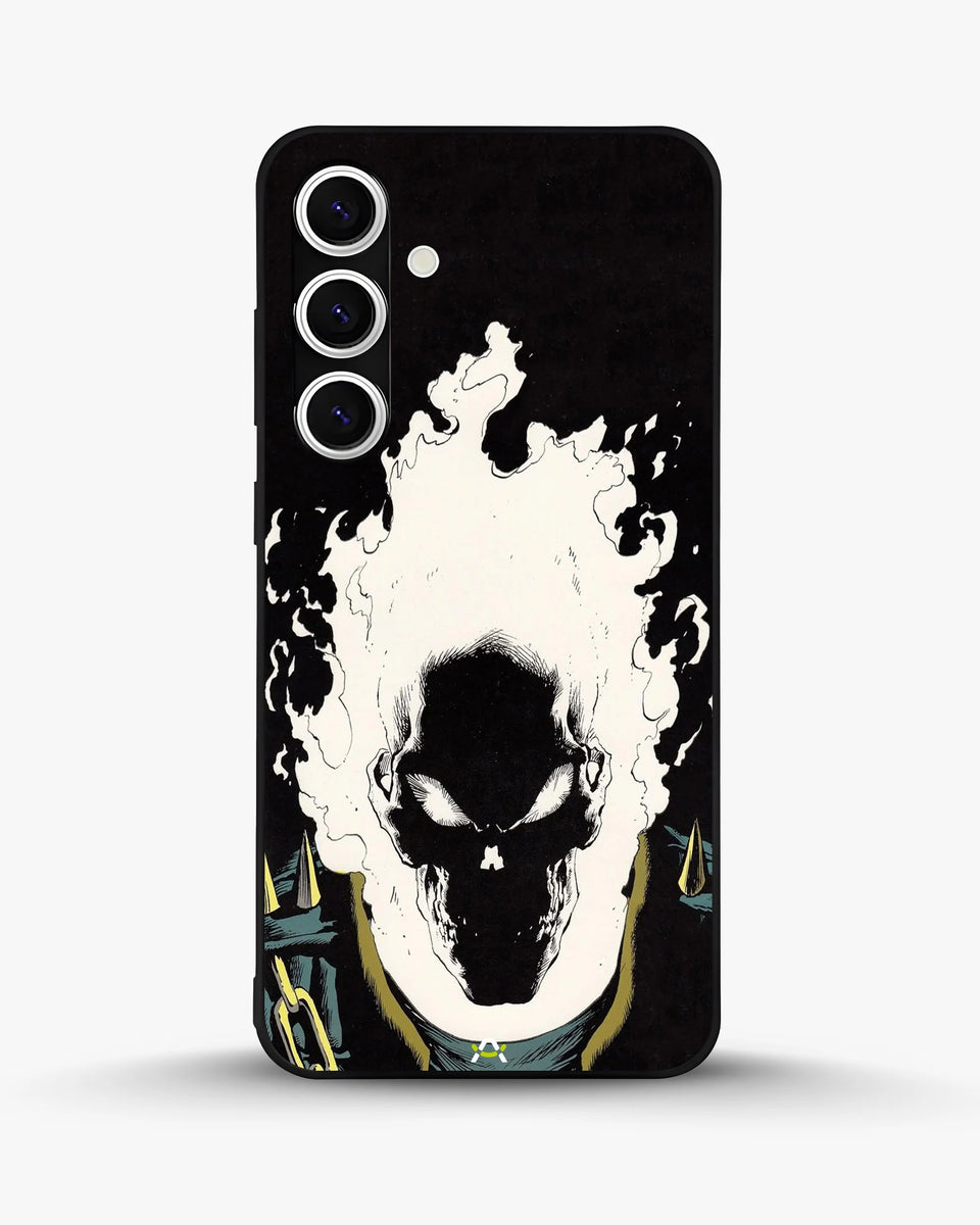Creslia blazing comic skull phone case - blazing comic skull phone case samsung galaxy s24 plus