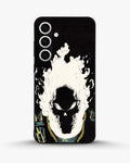 Creslia blazing comic skull phone case - blazing comic skull phone case samsung galaxy s24