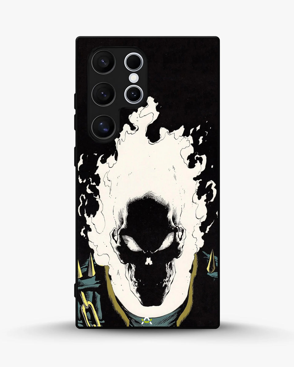 Creslia blazing comic skull phone case - blazing comic skull phone case samsung galaxy s25 ultra