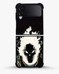 Creslia blazing comic skull phone case - blazing comic skull phone case samsung galaxy z flip 4