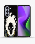 Creslia blazing comic skull phone case - blazing comic skull phone case samsung galaxy z fold 5