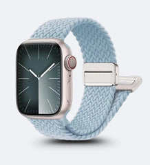 Magnetic Buckle Braided Loop Band for Apple Watch - Blue Nylon Strap - Creslia