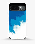 Creslia blue brush strokes phone case - blue brush strokes phone case google pixel 10 pro