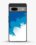 Creslia blue brush strokes phone case - blue brush strokes phone case google pixel 7a