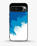 Creslia blue brush strokes phone case - blue brush strokes phone case google pixel 9 pro xl