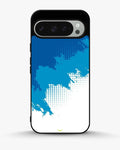 Creslia blue brush strokes phone case - blue brush strokes phone case google pixel 9 pro