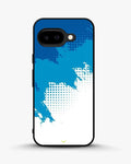Creslia blue brush strokes phone case - blue brush strokes phone case google pixel 9a