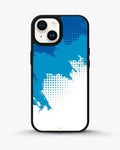 Creslia blue brush strokes phone case - blue brush strokes phone case iphone 15 plus