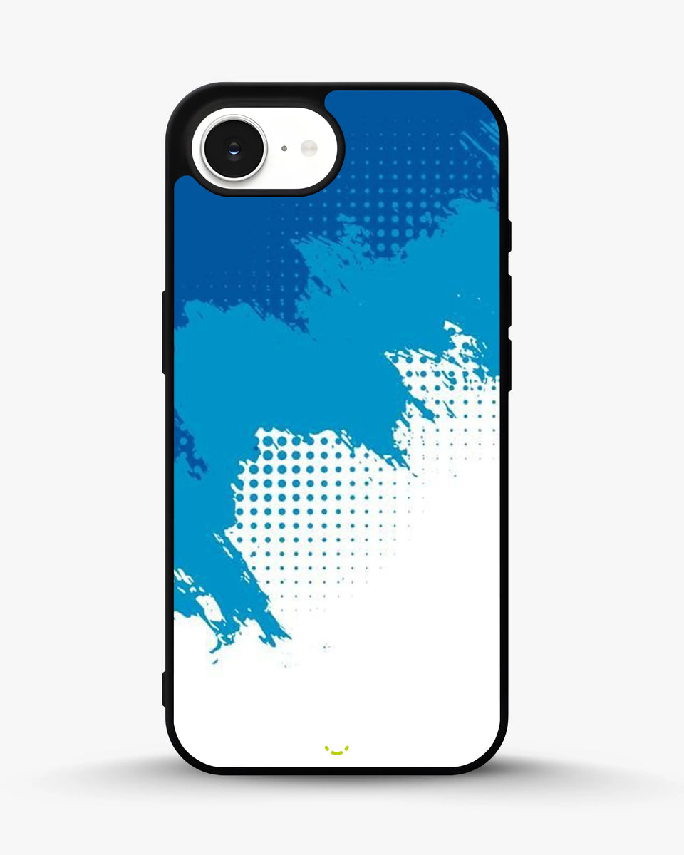 Creslia blue brush strokes phone case - blue brush strokes phone case iphone 16e