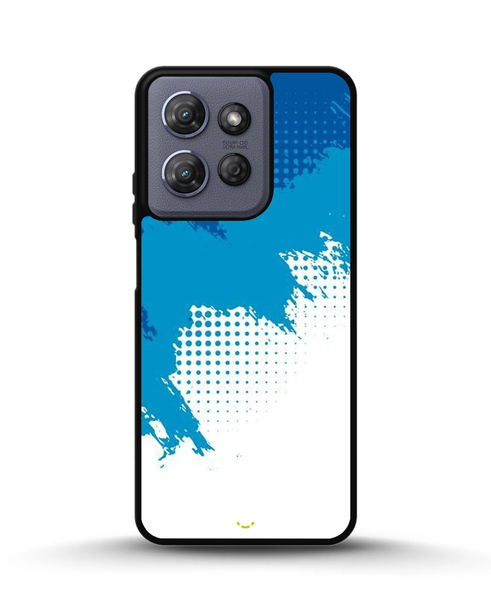 Creslia blue brush strokes phone case - blue brush strokes phone case moto g 2025