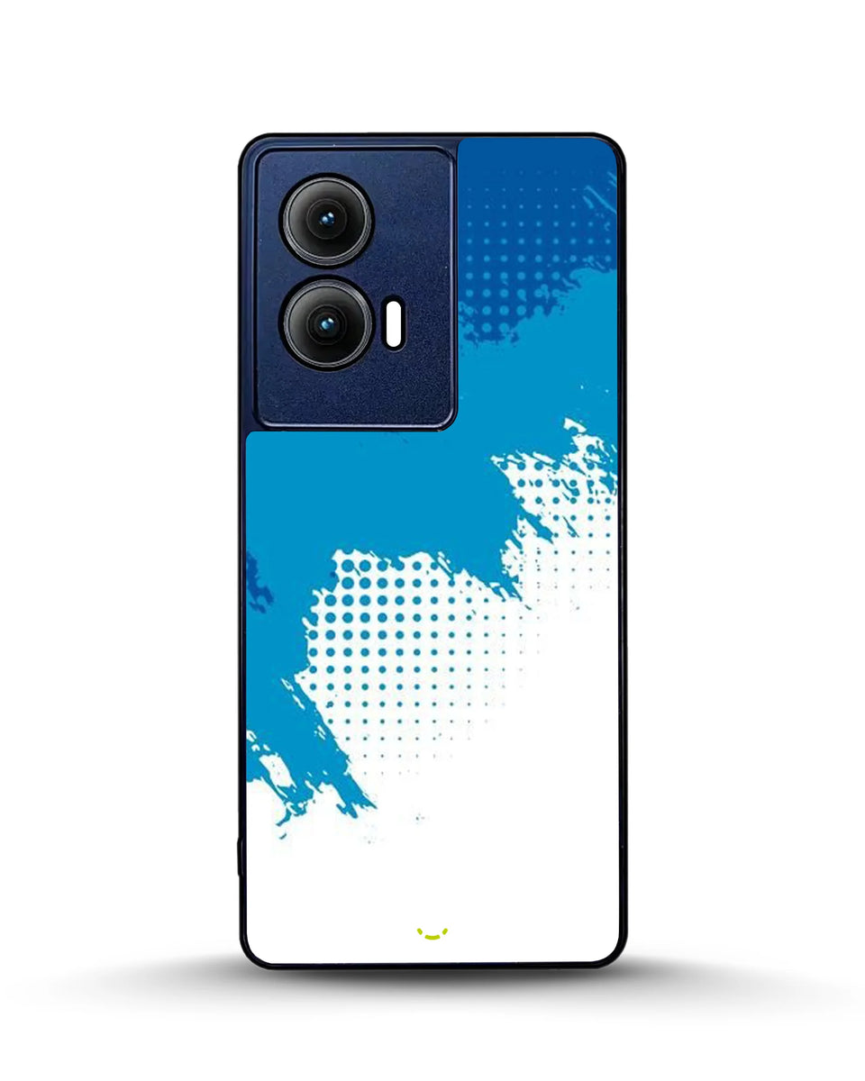 Creslia blue brush strokes phone case - blue brush strokes phone case motorola edge 2024