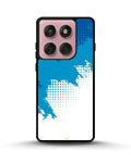 Creslia blue brush strokes phone case - blue brush strokes phone case motorola edge 2025