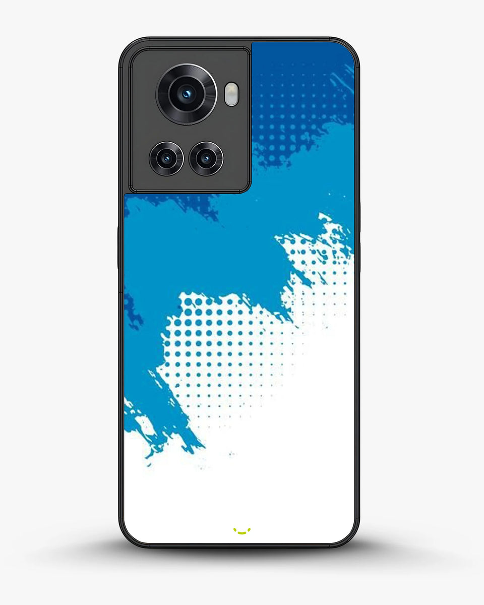 Creslia blue brush strokes phone case - blue brush strokes phone case oneplus 10r