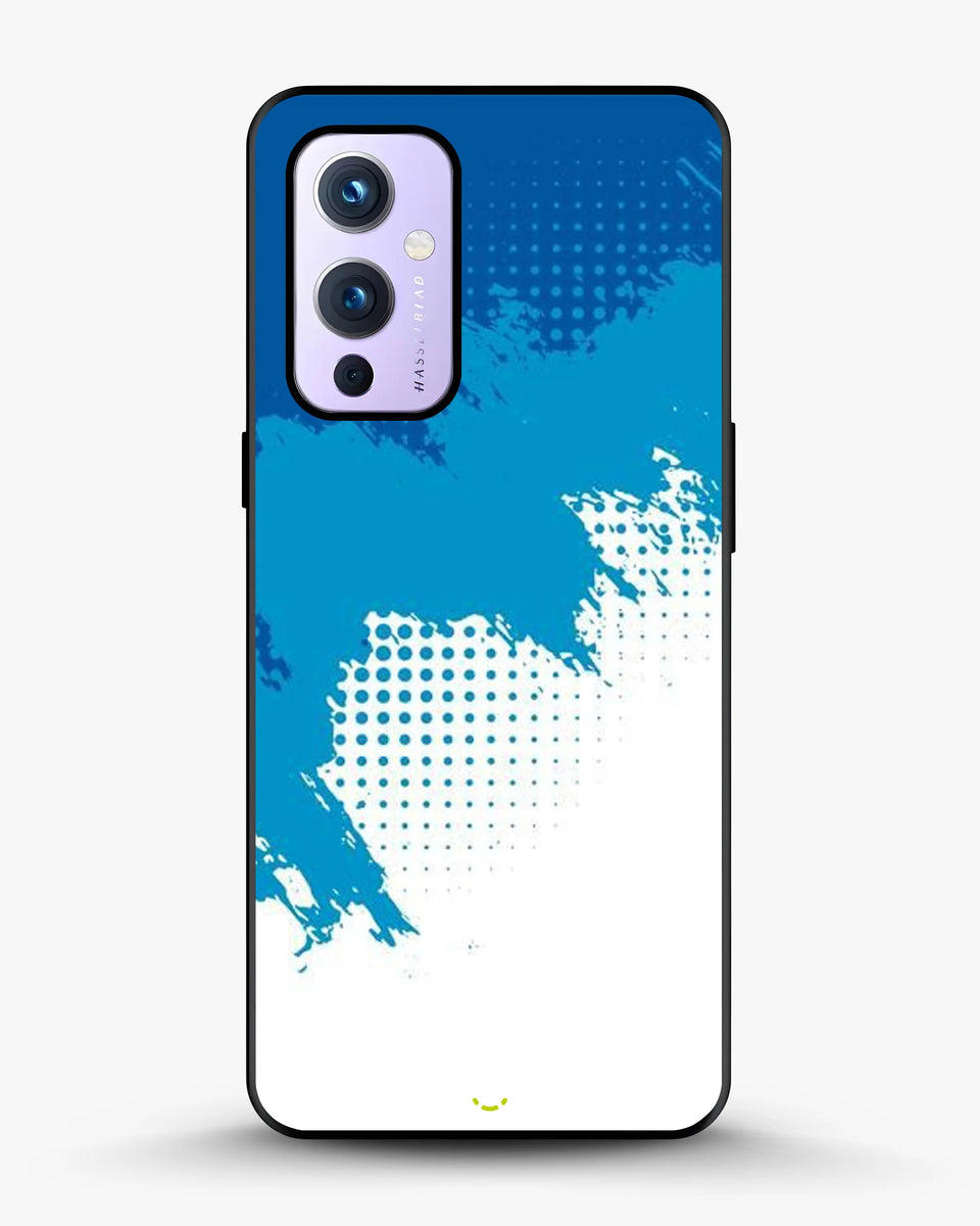 Creslia blue brush strokes phone case - blue brush strokes phone case oneplus 9