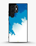 Creslia blue brush strokes phone case - blue brush strokes phone case samsung galaxy s22 ultra