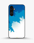 Creslia blue brush strokes phone case - blue brush strokes phone case samsung galaxy s23 fe