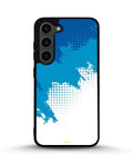 Creslia blue brush strokes phone case - blue brush strokes phone case samsung galaxy s23