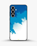 Creslia blue brush strokes phone case - blue brush strokes phone case samsung galaxy s24 plus