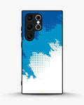 Creslia blue brush strokes phone case - blue brush strokes phone case samsung galaxy s24 ultra