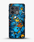Creslia blue doodle art phone case - blue doodle art phone case oneplus 10 pro