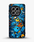 Creslia blue doodle art phone case - blue doodle art phone case oneplus 13