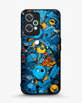 Creslia blue doodle art phone case - blue doodle art phone case oneplus nord ce2 lite