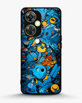 Creslia blue doodle art phone case - blue doodle art phone case oneplus nord ce3 lite