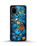 Creslia blue doodle art phone case - blue doodle art phone case samsung galaxy s20 fe