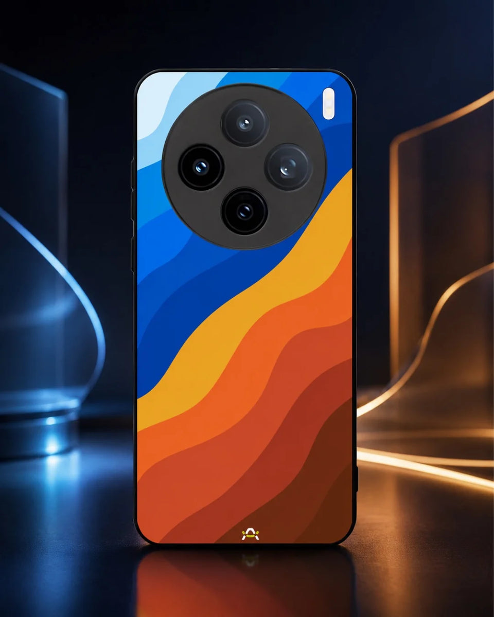 Creslia blue orange wave phone case general construction specs - blue orange wave phone case google pixel general specs 3