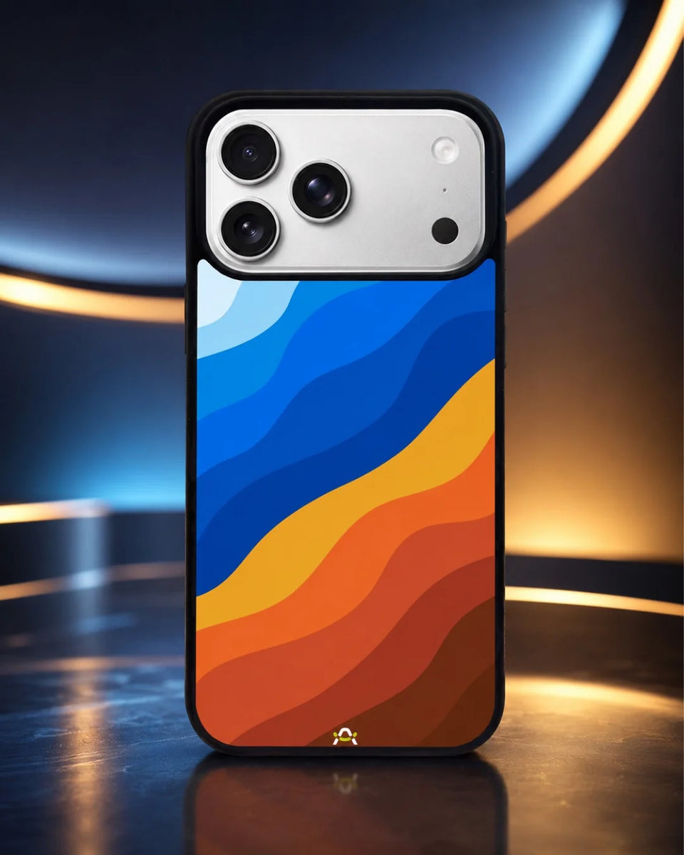 Creslia blue orange wave phone case general construction specs - blue orange wave phone case google pixel general specs 5